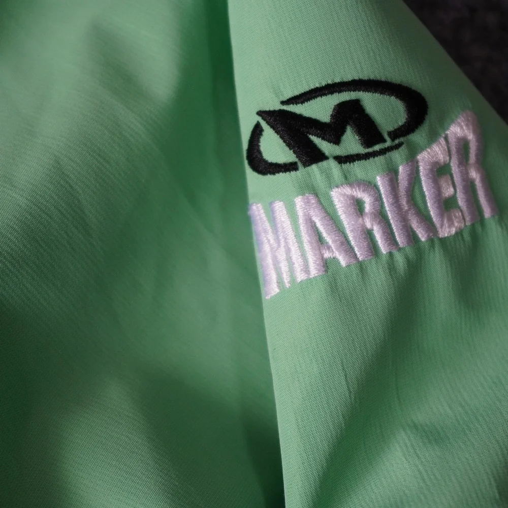 Marker Gore-Tex Hooded Ski Jacket Women's Size‎ 8 Waterproof Windproof Green